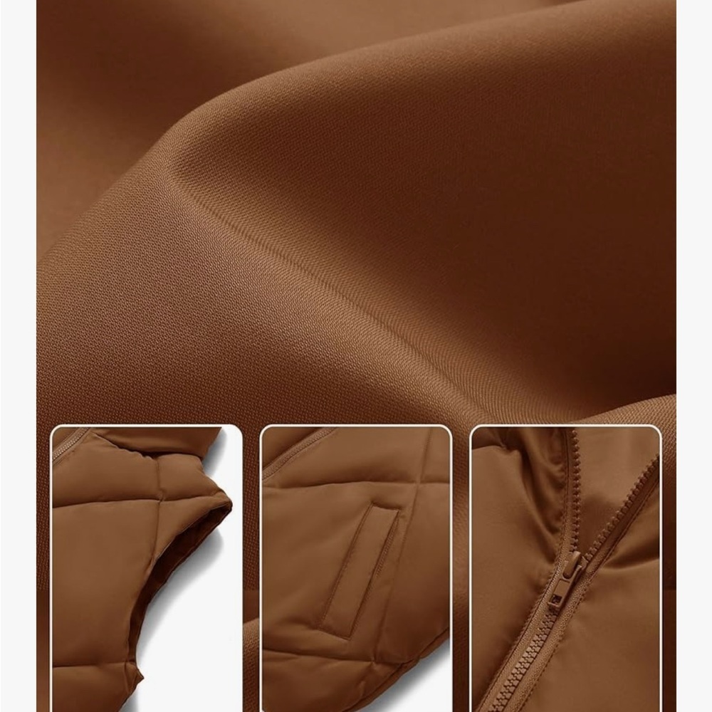 Brown Puffer Vest - Picture 4 of 9